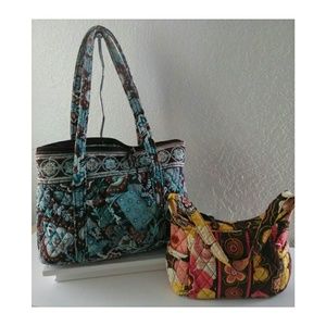 Two Vera Bradley Shoulder/Hobo Bags